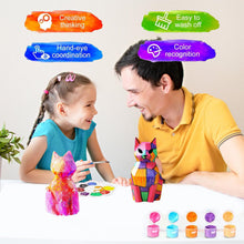 Load image into Gallery viewer, ICHOWHO Paint Your Own Cat Lamp Kit, Painting Cat Light Tools, 3D Handmade Night Light Toys,Arts and Crafts for Kids, Arts and Crafts for Kids Age 6-12 Creative Painting Gifts for Girls Boys Birthday

