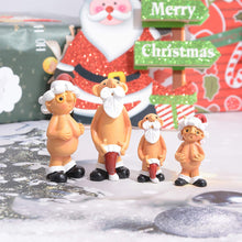 Load image into Gallery viewer, DWTECH 2 Pack Naughty Santa Ornament Set - 5.2cm Naked Santa Home Indoor Table Decor for Christmas Party Tree Hanging
