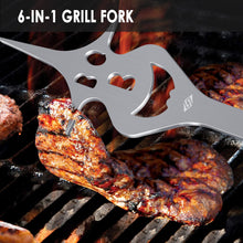 Load image into Gallery viewer, BBQ Tools Set with Grill Spatula, Tongs, Fork - Barbecue Utensils Kit - Surprise Gifts for Men
