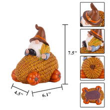 Load image into Gallery viewer, Garden Statue Corn Car, Resin Gnome Truck Decor Funny Gnomes Pumpkin Ornaments Autumn Decor for Lawn Porch
