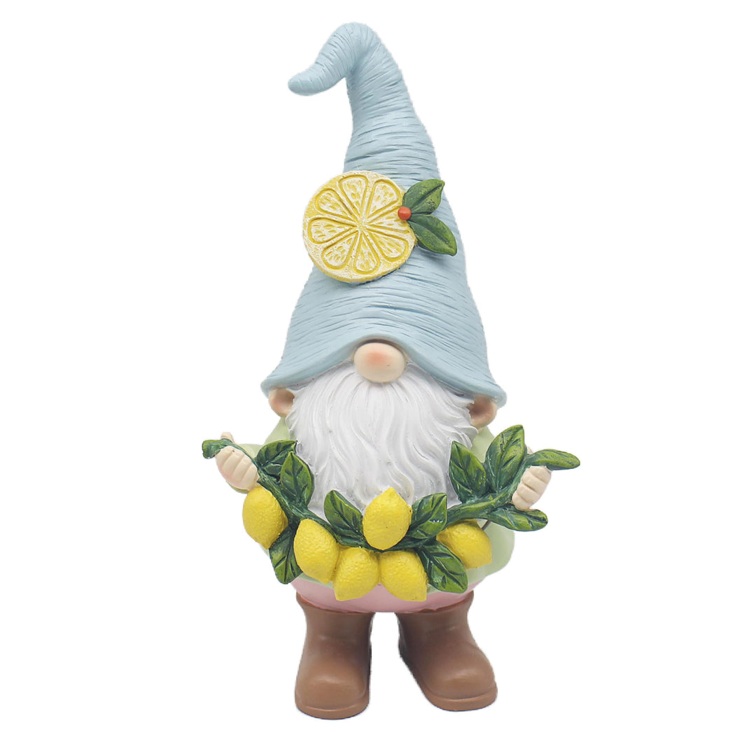 Lesser & Pavey Lemon Garden Gnome Figurines Statues For Home Decor | Ideal Ornaments Friendship Gifts For Women & Men | Lovely Table Centerpiece & Living Room Accessories