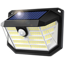 Load image into Gallery viewer, MUEZDUR Outdoor Solar Lights, 230 LED Solar Security Lights Outdoor Garden Light with Motion Sensor, 3 Modes Solar Powered Wall Light for Fence, Front Door, Garage, Shed (1 Pack)
