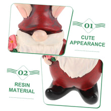 Load image into Gallery viewer, Happyyami 4pcs Christmas Elf Gnome Statues Outdoor Resin Garden Decor Festive Gnome Figurines for Yard Holiday Decoration for Home and Patio
