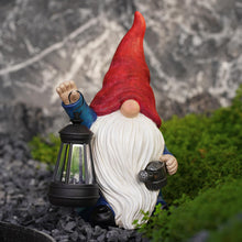Load image into Gallery viewer, Vereemy Solar Gnomes Statues with Watering Can LED Lights Lantern Garden Decor Birthday Outdoor Gifts for Women Mom Art Resin Gnomes Sculpture for Yard Porch Patio Lawn Yard,Lantern Watering Can
