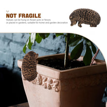 Load image into Gallery viewer, Happyyami Garden Gnome Statue Hedgehog Flower Pot Decor Outdoor Animal Sculpture Resin Garden Ornament
