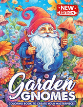 Load image into Gallery viewer, Garden Gnomes: Coloring Book Featuring Garden Gnomes For Kids And Adults Relaxing Fun

