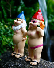 Load image into Gallery viewer, Estefanlo 2Pcs Naughty Garden Gnomes Ornaments Funny Naked Rude Garden Statue Peeing dwarf Indoor or Outdoor Lawn Decorations Novelty Interesting Gifts
