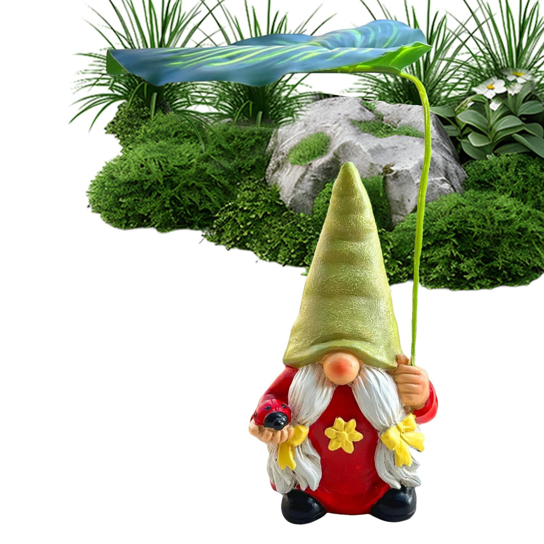 Yard Gnomes | Outdoor Gnomes Garden Decorations - 6.5inch Resin Figurines Ornaments for Landscaping Pond Front Patio Beach Indoor Outside Porch Christmas Pool Flowerbed