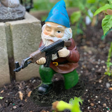 Load image into Gallery viewer, Garden Gnomes Military Gnome Statue with Gun, Army Gnomes Statue Garden Decorations for Indoor Outdoor, Patio, Yard, Lawn Ornaments, Home Décor…

