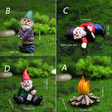 Load image into Gallery viewer, GZTEESER 4PCS Drunk Gnomes Dwarf Garden Knomes Decorations Decor Clearance Drunken Figurines for Outdoor Indoor Patio Yard Lawn Porch Ornament Gift
