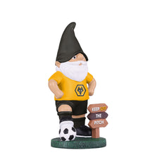 Load image into Gallery viewer, FOCO Officially Licensed Wolverhampton Wanderers FC Keep Off The Pitch Football Garden Gnome
