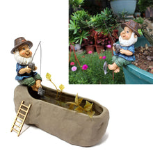 Load image into Gallery viewer, Kuuleyn 1Pcs Garden Statues Outdoor, Gnome,Fisherman ornament, Bright Colors Lifelike Details Durable Resin Widely Used Fisherman Statue for Garden Home Backyard Bookshelves Mantels TV Cabinets
