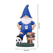 Load image into Gallery viewer, FOCO Officially Licensed Cardiff City FC Keep Off The Pitch Football Garden Gnome
