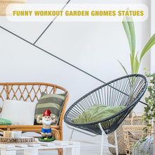 Load image into Gallery viewer, Outdoor Gnome Statue - Dumbbell Weightlifting Gnome Sculpture | dwarf home centerpiece decoration, Weather-Resistant Gnome Tabletop Decoration For Gardens, Courtyards, Lawns, Bedrooms

