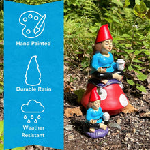 Load image into Gallery viewer, Gnometastic Mini Gnomes - Lady Zen Gnome, 3.75in Meditating Yoga Female Mini Gnome Statue - Mini Gnomes for Fairy Garden, Funny Garden Gnomes Decoration for Yard, Outdoor Lawn Ornament and Home Decor
