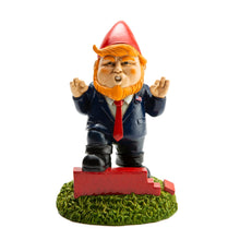 Load image into Gallery viewer, BigMouth Funny Outdoor Garden Gnomes Orange Overlord Wall Building Presidential Statue Decor
