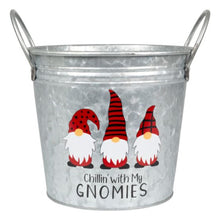 Load image into Gallery viewer, Fyne-Finds Set of 2 Merry Christmas Chillin With My Gnomies Gonk 18cm, 7inch Plant Pot 2.7L Handles Festive Planter Home Decor Xmas Gift
