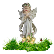 Load image into Gallery viewer, Garden Decor Angel Statue Outdoor Solar Garden Lights Waterproof Solar Lights Fairy Figurine Resin Fairy Figures for Yard Lawn Decor Style1
