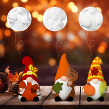 Load image into Gallery viewer, Youyole 3 Pack Ready to Paint Your Own Gnome Statues, 4&quot; Mini Blank Ceramics Unpainted Gnome Figurines Craft DIY Art with Brush Palette Paint for Adults(Fall)
