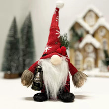 Load image into Gallery viewer, eBoutik - Set of 2 Christmas Gonk Plush Ornaments Decor, Cute Traditional Mr &amp; Mrs Santa Claus Handmade Gnome, Tomte Swedish Elf Xmas Home Decorations
