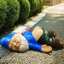 Load image into Gallery viewer, RizzRosa 9.5&#39;&#39; Funny Garden Gnome Outdoor Decor - Large Naughty Gnomes Statues, Resin Gnomes Sculptures for Yard Patio Home Lawn Outside Decorations Ornament Housewarming Gifts, Blue
