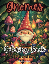 Load image into Gallery viewer, Gnomes Coloring Book Bold and Easy: Magical Gnome Adventures for Creative Coloring
