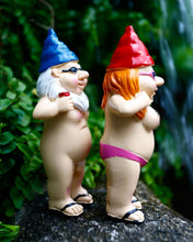 Load image into Gallery viewer, Estefanlo 2Pcs Naughty Garden Gnomes Ornaments Funny Naked Rude Garden Statue Peeing dwarf Indoor or Outdoor Lawn Decorations Novelty Interesting Gifts
