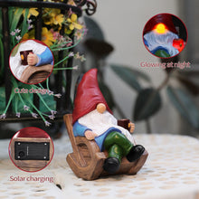 Load image into Gallery viewer, Solar Garden Gnomes Outdoor Statue with Solar Lights,Figurine Lights Solar Garden Yard Decorations Outdoor Decorations for Patio,Yard,Lawn Ornament，Mom Gift Unique Housewarming Gifts
