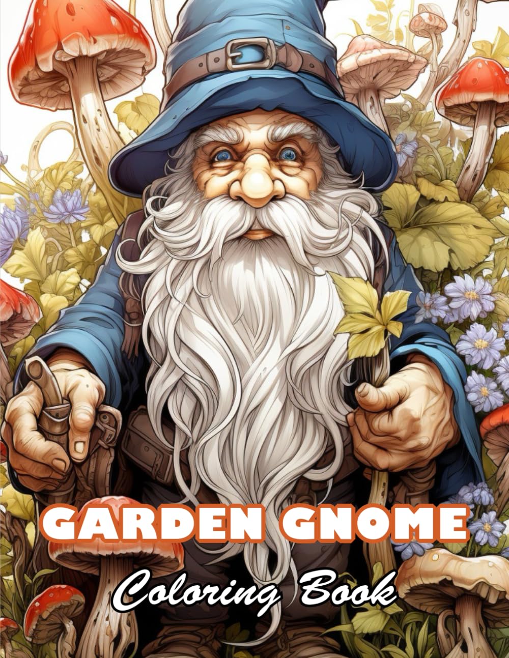 Garden Gnome Coloring Book: High Quality +100 Beautiful Designs