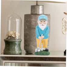 Load image into Gallery viewer, BCOATH Garden Golfing Gnome Statue Resin Gnome Figurine for Outdoor Garden Decor for Patio Balcony and Craftsmanship Realistic Design Fun Home Accent

