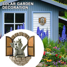 Load image into Gallery viewer, Hxeilzge Courtyard Dragon Sculpture Wall Decoration,Lovely Resin Garden Dragon Statue,Little Dragon Meditating in Front of The Window Art Figurines Decor Ornaments for Patio Yard (Multi)
