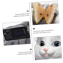 Load image into Gallery viewer, Cabilock 1pc Solar Cat Light Decor Solar Energy Adornment Garden Decorative Cat Lamp for Courtyard Lawn Patio Gentle Lighting for Outdoor Spaces
