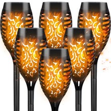 Load image into Gallery viewer, CNMTCCO Solar Lights Outdoor Garden, 6 Pack Solar Flickering Dancing Flame Lights, Waterproof SolarTorch Light Landscape Lighting for Garden Patio Pathways Lawn Yard Decoration
