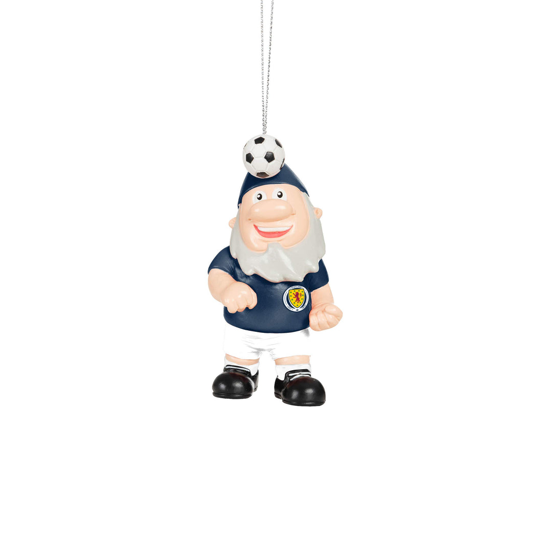 FOCO International Football Scotland Fan Gnome Hanging Christmas Ornament Decoration