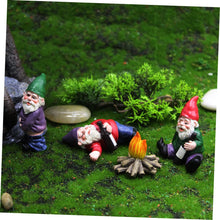 Load image into Gallery viewer, Ciieeo 9pcs Resin Dwarf Figurines for Landscape Decor Cute Garden Gnome Ornaments Outdoor Decorations for Lawn Patio and Office
