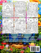 Load image into Gallery viewer, Garden Gnomes Coloring Book for Adults: Whimsical Gnome Designs with Beautiful Flowers, Cute Animals and Fantasy Scenes for Stress Relief and Relaxation
