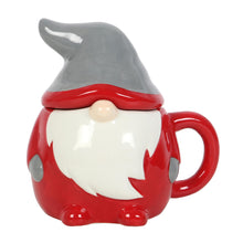 Load image into Gallery viewer, Something Different Wholesale Festive Gonk Lidded Mug - Christmas Gnome Design - Quirky Drinkware - 300ml Capacity
