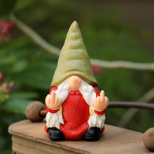 Load image into Gallery viewer, Middle Finger Female Gnome Mini 3.5in,Double Bird Gnome - Naughty Funny Outdoor Decoration for Yard Patio Lawn Ornament and Home Decor,Fairy Garden
