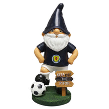 Load image into Gallery viewer, FOCO Scotland SRA Football Scottish League Keep Off The Pitch Garden Gnome Ornament Indoor/Outdoor
