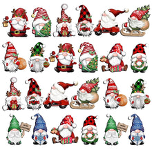 Load image into Gallery viewer, Thyonta 24 Pcs Wooden Christmas Ornaments Set Gnome and Sled Decor Tree and Home Hanging Decorations Suitable for Christmas Trees Windows Fireplaces Doors Cabinets
