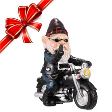 Load image into Gallery viewer, Biker Gnomes Garden Ornaments 13 cm Funny Gnome Riding Motorcycle Outdoor Statues Resin Garden Gnomes Figurines for Patio Lawn Yard Art Decoration
