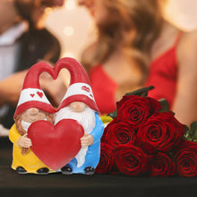 Load image into Gallery viewer, Abaodam Love Gnome Couple Figurine Garden Ornament Wedding Decor Resin Dwarf Statue Valentine&#39;s Day
