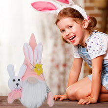 Load image into Gallery viewer, MOVAWAKY Easter Gnomes Plush Decor,24cm Tall Easter Figurines, Decor Gnomes Holding a Flowers/Carrots/Bunny, Gnomes,Home Decor, Doll Spring Gonks Decoration Easter Flower Gnome
