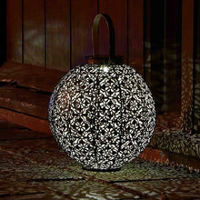 Load image into Gallery viewer, Garden Mile® Large Damask Solar LED Silhouette Lantern Lights Solar Lights Patio Table Lights Garden Lighting Landscaping Lights (Large Damask)
