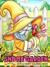 Load image into Gallery viewer, Gnome Garden: Whimsical Gnome Coloring Book for Adults Delightful Illustrations for Stress Relief and Relaxation
