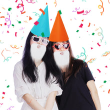 Load image into Gallery viewer, Fengek 7 Packs Gnome Hats, Felt Dwarf Hats for Unisex Adults Teens Elf Hats for Halloween Christmas Party Costume Supplies, Multicolor 3
