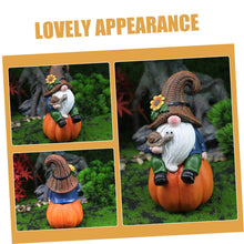 Load image into Gallery viewer, Happyyami Naughty Garden Gnome Statue Adorable Resin Sculpture for Home Patio Decor Unique Festive Ornament for Christmas Holidays Lovely Gnome Garden Decoration
