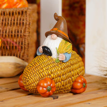 Load image into Gallery viewer, Garden Statue Corn Car, Resin Gnome Truck Decor Funny Gnomes Pumpkin Ornaments Autumn Decor for Lawn Porch
