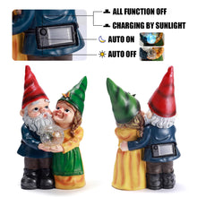 Load image into Gallery viewer, MIBUNG Garden Gnome Couple in Love Carrying Magic Orb with Multicolor Changing Solar Lights, Romantic Gnome Lovers Statue Figurine Outdoor Patio Yard Lawn Home Decor, Wedding Christmas Ornament Gifts
