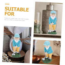Load image into Gallery viewer, CIMAXIC Resin Golf Gnome Statue Outdoor Garden Gnome Decor for Seasonal Home Party
